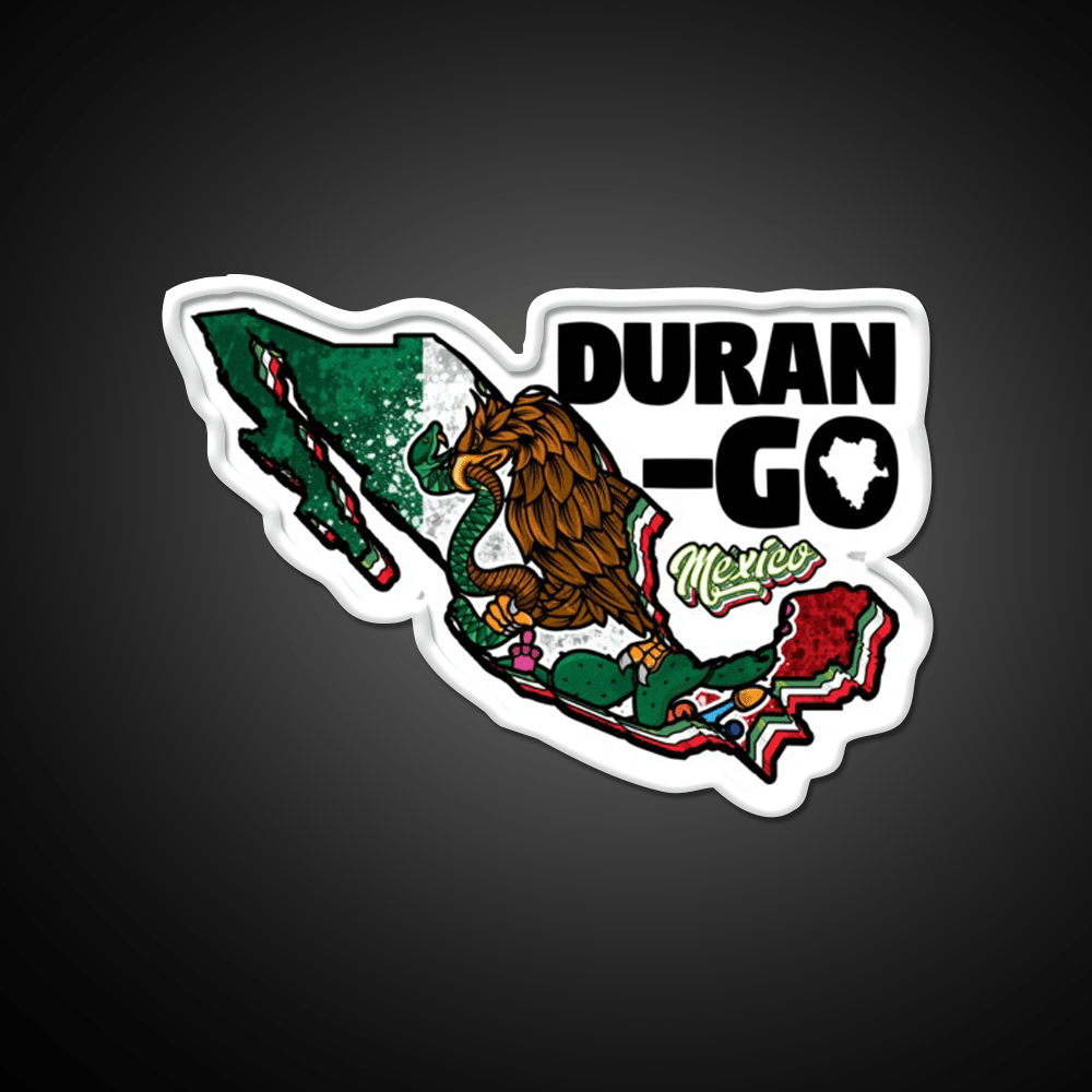 Durango Map Of Mexico Party Drink Tequila Led Neon Sign Rgb Color - Shineneon