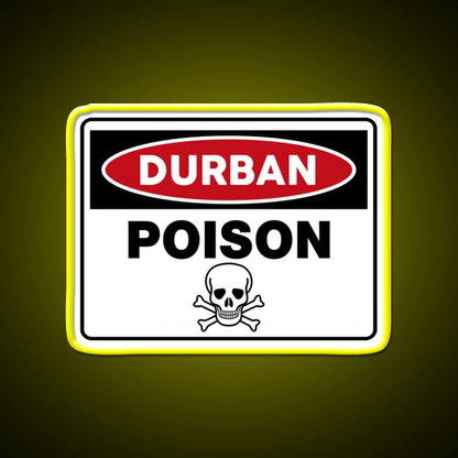 Durban Poison Hemp Inspired Green Leaf Led Neon Sign Rgb Color - Shineneon