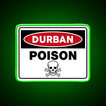 Durban Poison Hemp Inspired Green Leaf Led Neon Sign Rgb Color - Shineneon