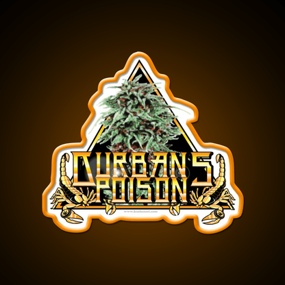 Durbans Poison Strain Art Hemp Inspired Green Leaf Led Neon Sign Rgb Color - Shineneon