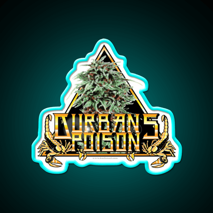 Durbans Poison Strain Art Hemp Inspired Green Leaf Led Neon Sign Rgb Color - Shineneon
