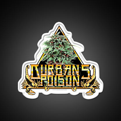 Durbans Poison Strain Art Hemp Inspired Green Leaf Led Neon Sign Rgb Color - LED neon sign view 11