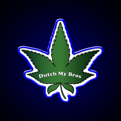 Dutch My Bros Hemp Inspired Green Leaf Led Neon Sign Rgb Color - LED neon sign view 5