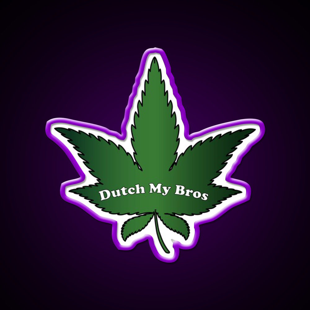 Dutch My Bros Hemp Inspired Green Leaf Led Neon Sign Rgb Color - LED neon sign view 9