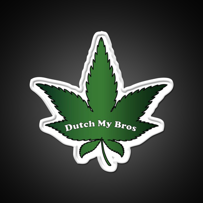 Dutch My Bros Hemp Inspired Green Leaf Led Neon Sign Rgb Color - LED neon sign view 11