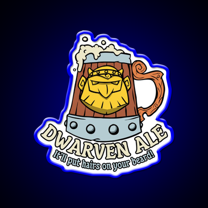 Dwarven Ale Beer Bar Decor Led Neon Sign Rgb Color - LED neon sign view 5