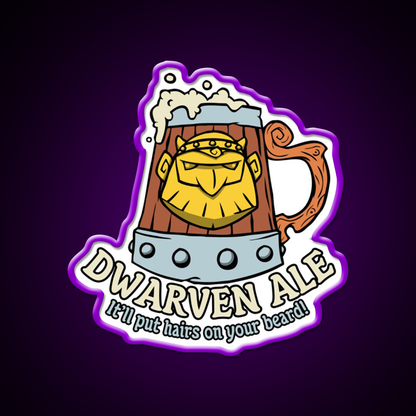 Dwarven Ale Beer Bar Decor Led Neon Sign Rgb Color - LED neon sign view 9