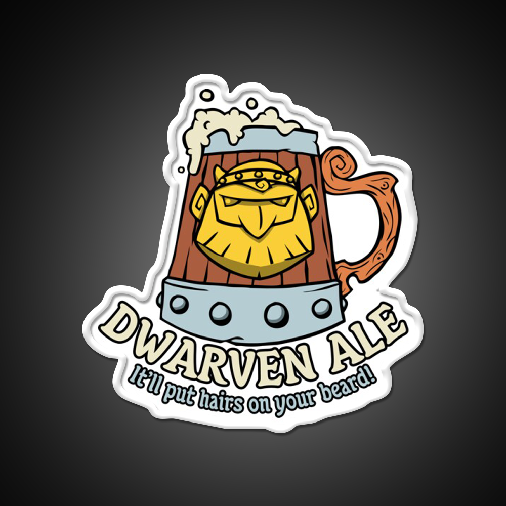 Dwarven Ale Beer Bar Decor Led Neon Sign Rgb Color - LED neon sign view 11