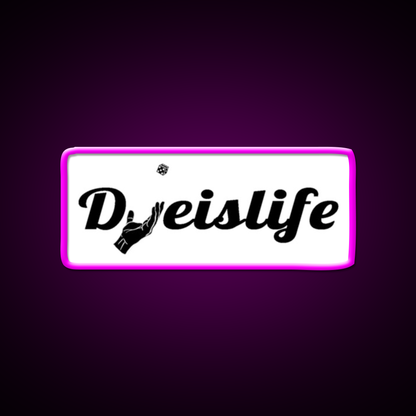 Dye Is Life Beer Bar Decor Led Neon Sign Rgb Color - Neon sign mounted on wall in room