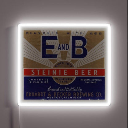 E And B Steinie Beer Rgb Led Neon Sign - Shineneon