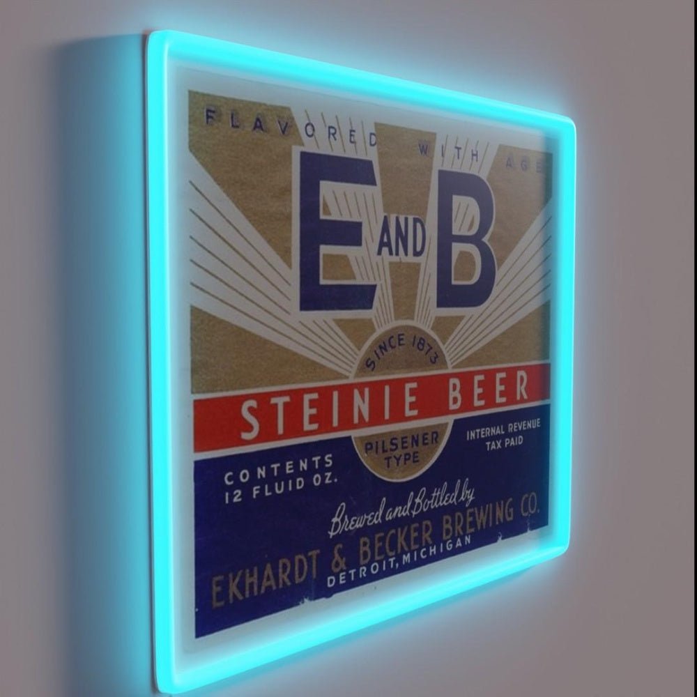 E And B Steinie Beer Rgb Led Neon Sign - Shineneon