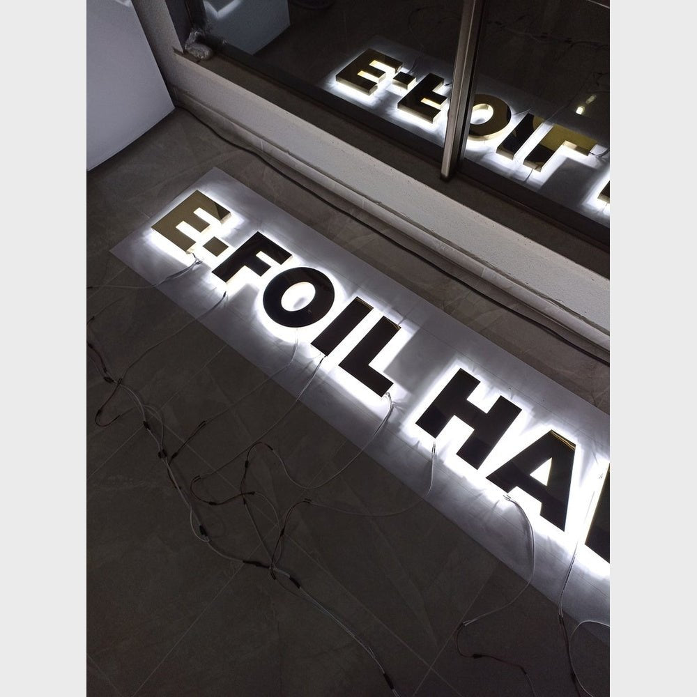 E Foil Ha 3D Backlit Channel Letters Led Light Sign - Shineneon
