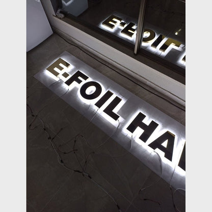 E Foil Ha 3D Backlit Channel Letters Led Light Sign - Shineneon
