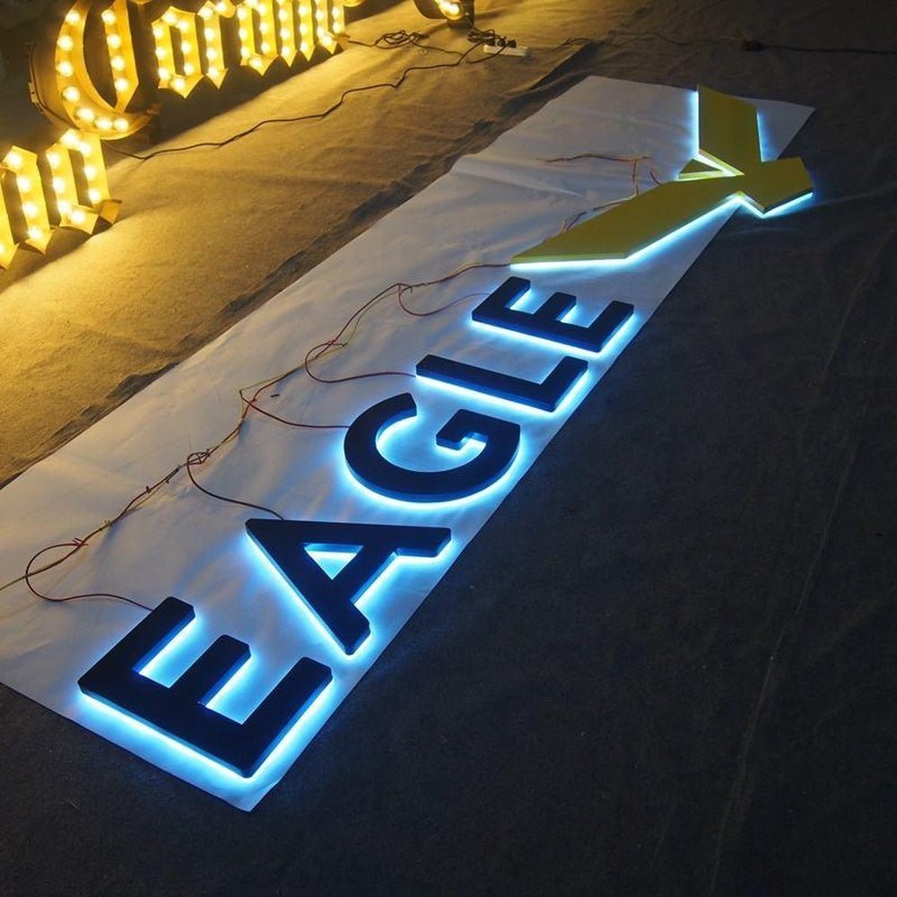 Eagle 3D Backlit Letters Business Metal Led Sign - Shineneon