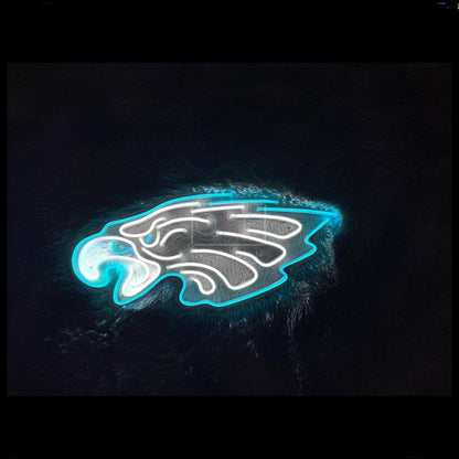 Eagle-Head Blue-White Led Neon Sign Sports Bar Decor | Shineneon
