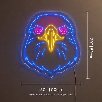 Eagle Head Crest Neon Sign LED Neon Sign size image