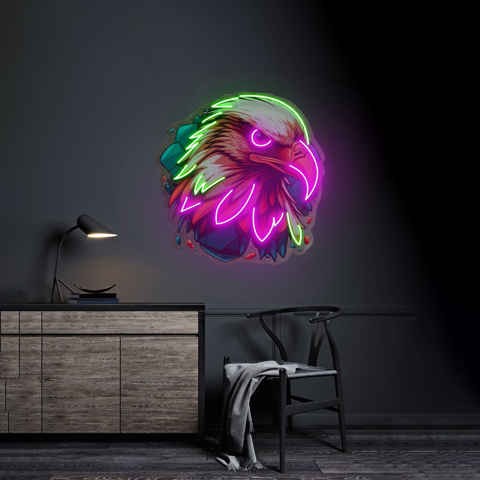 Eagle Head Led Neon Sign Light Custom Led Signs - Shineneon