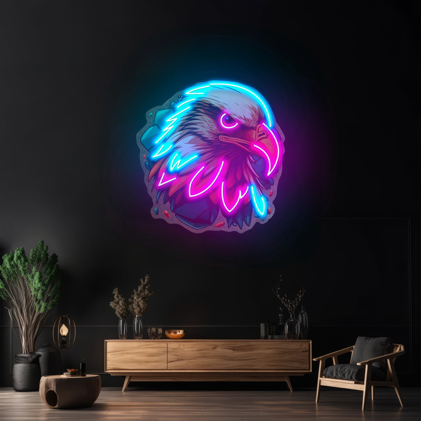 Eagle Head Led Neon Sign Light Custom Led Signs