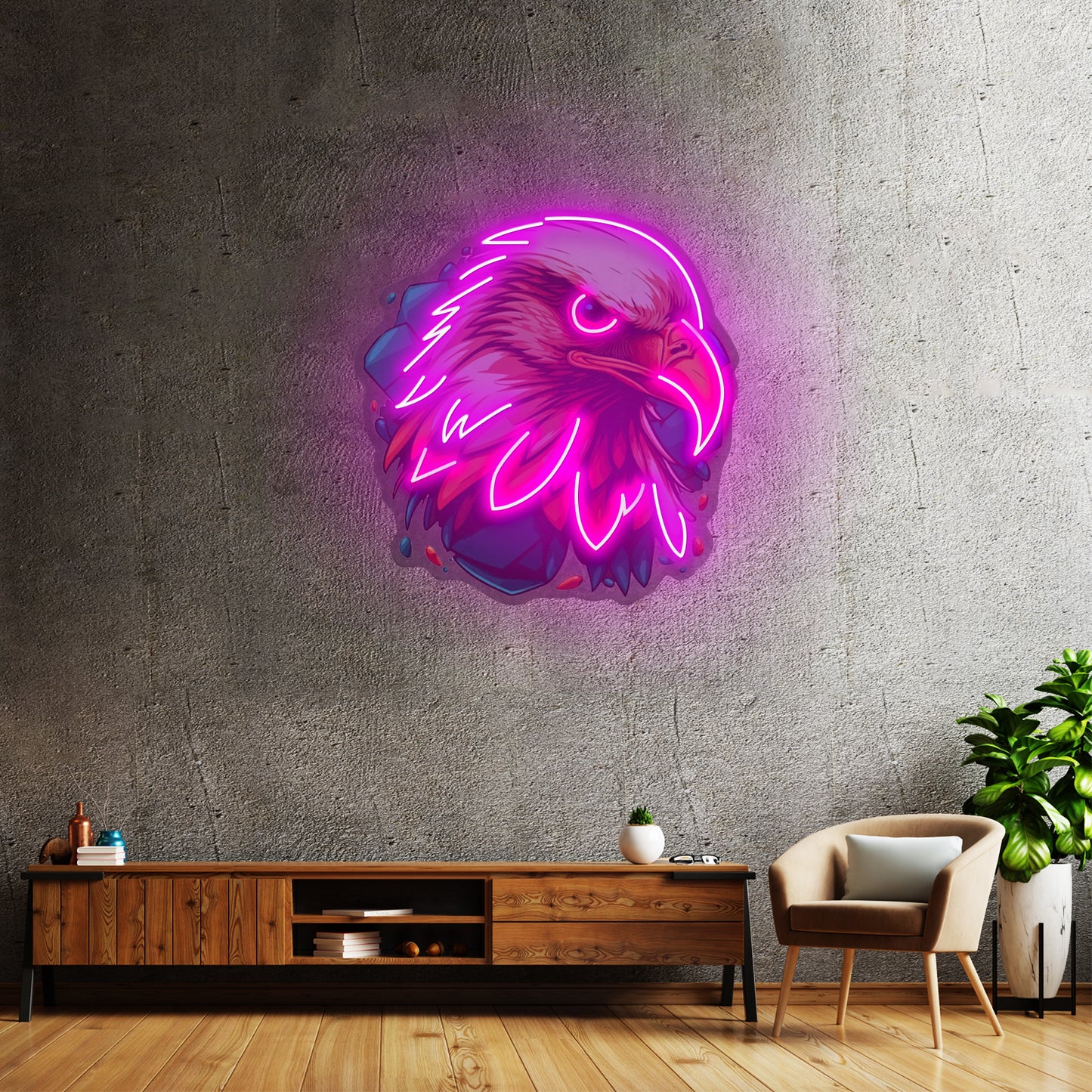 Eagle Head Led Neon Sign Light Custom Led Signs