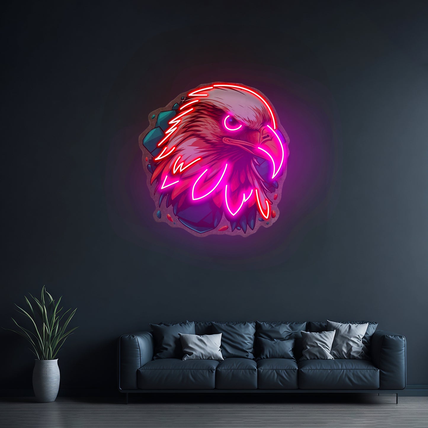 Eagle Head Led Neon Sign Light Custom Led Signs