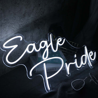 Eagle Pride White Led Neon Sign - Shineneon