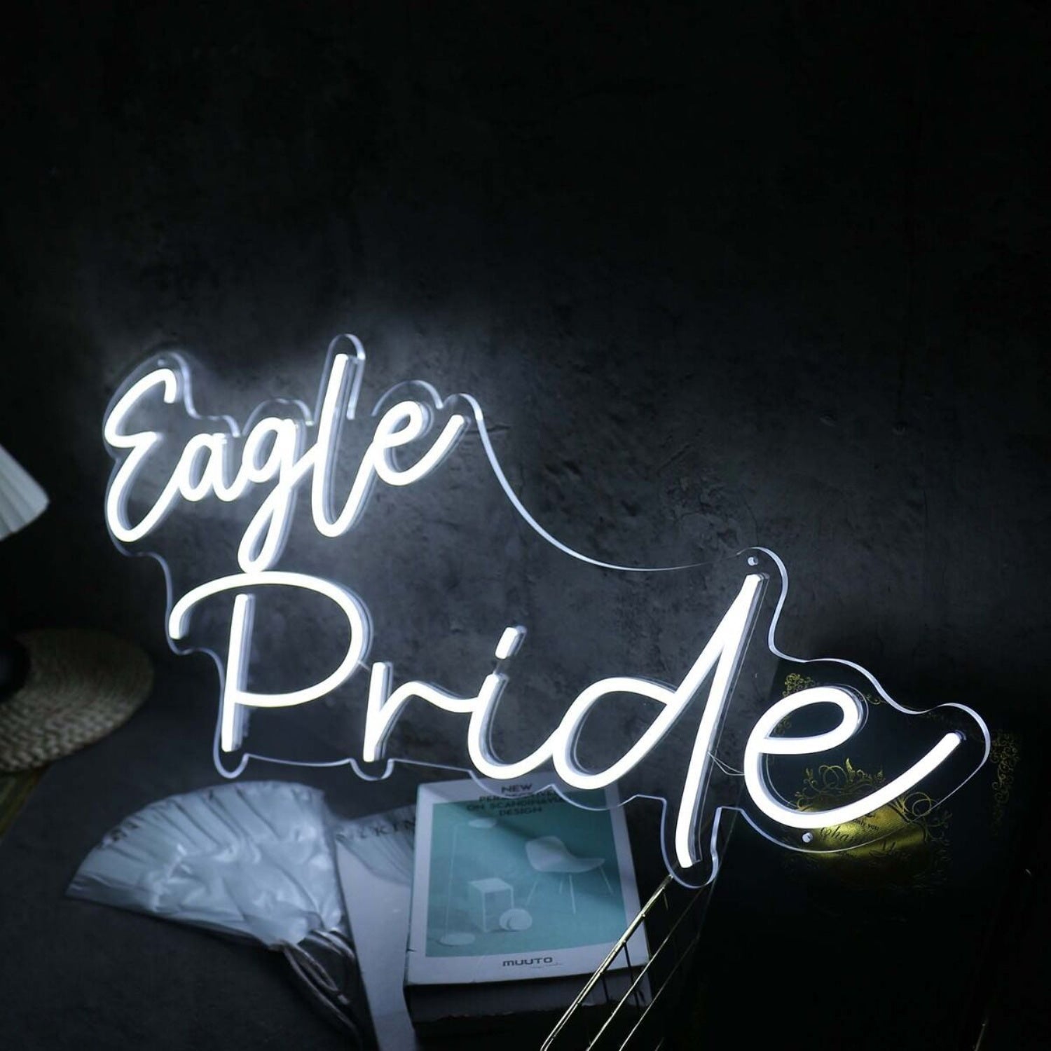Eagle Pride White Led Neon Sign - Shineneon