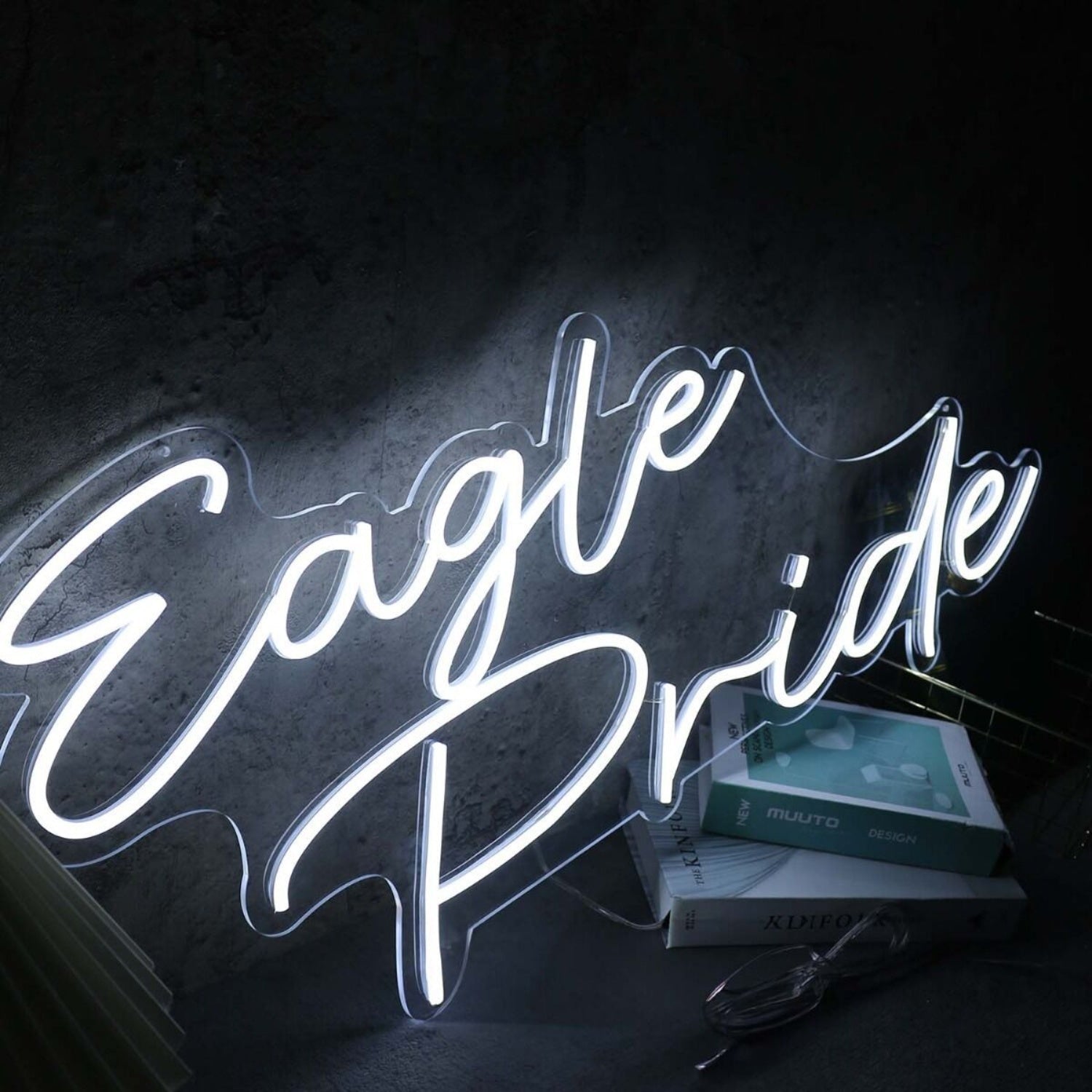 Eagle Pride White Led Neon Sign - Shineneon