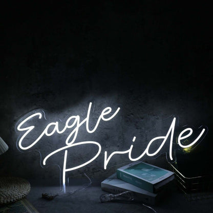 Eagle Pride White Led Neon Sign - Shineneon