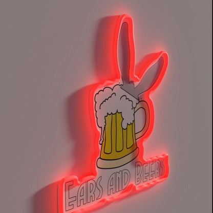 Ears And Beers Rgb Led Neon Sign - Shineneon