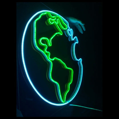 Earth Planet Led Neon Sign - Shineneon