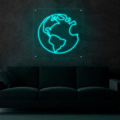 Earth Planet Led Neon Sign - Shineneon