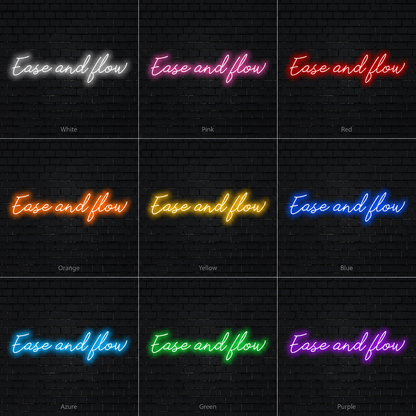 Ease And Flow LED Neon Sign - 05 Color Grid