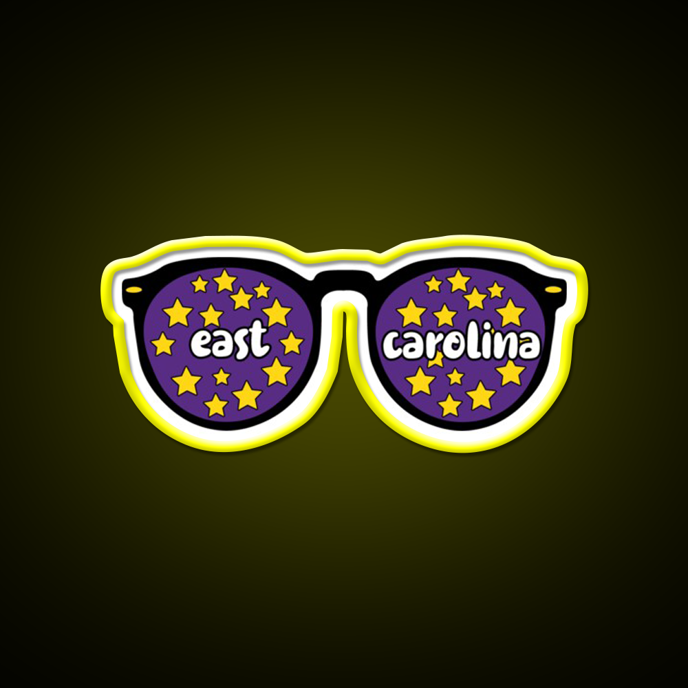 East Carolina Sunglasses Beer Bar Decor Led Neon Sign Rgb Color - LED neon sign view 7