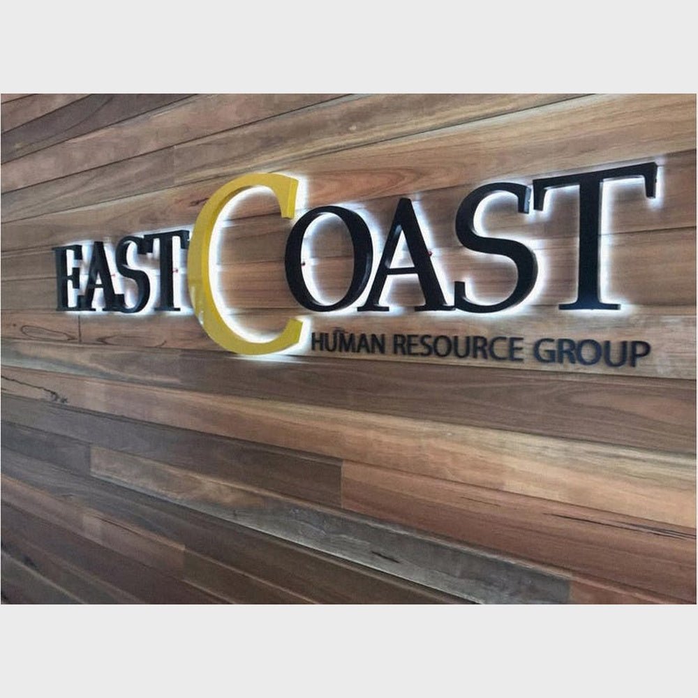 East Coast 3D Backlit Channel Letters Led Light Sign - Shineneon