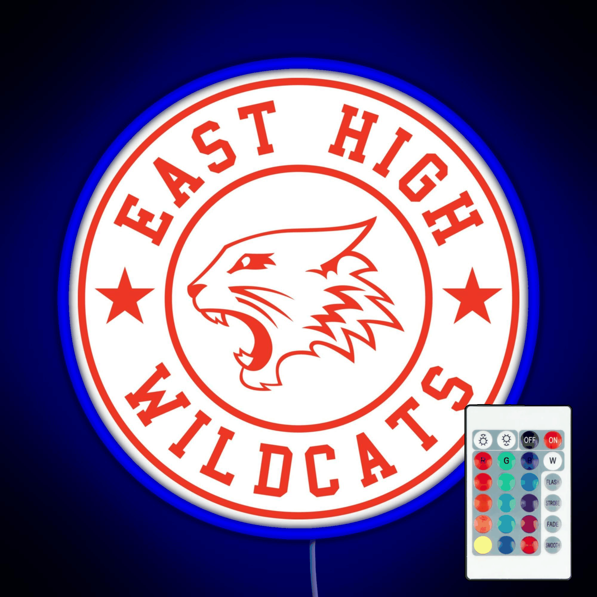 East High Wildcats Rgb Led Neon Sign Pop Wall Art