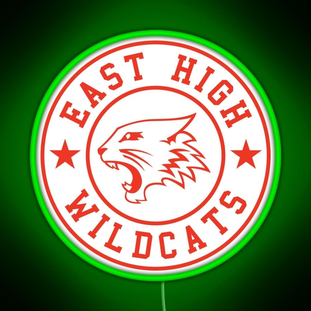 East High Wildcats Rgb Led Neon Sign Pop Wall Art - Shineneon