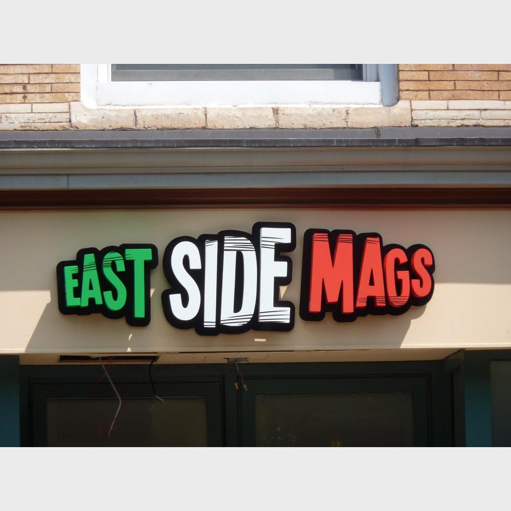 East Side Mags 3D Frontlit Channel Letters Led Light Sign - Shineneon
