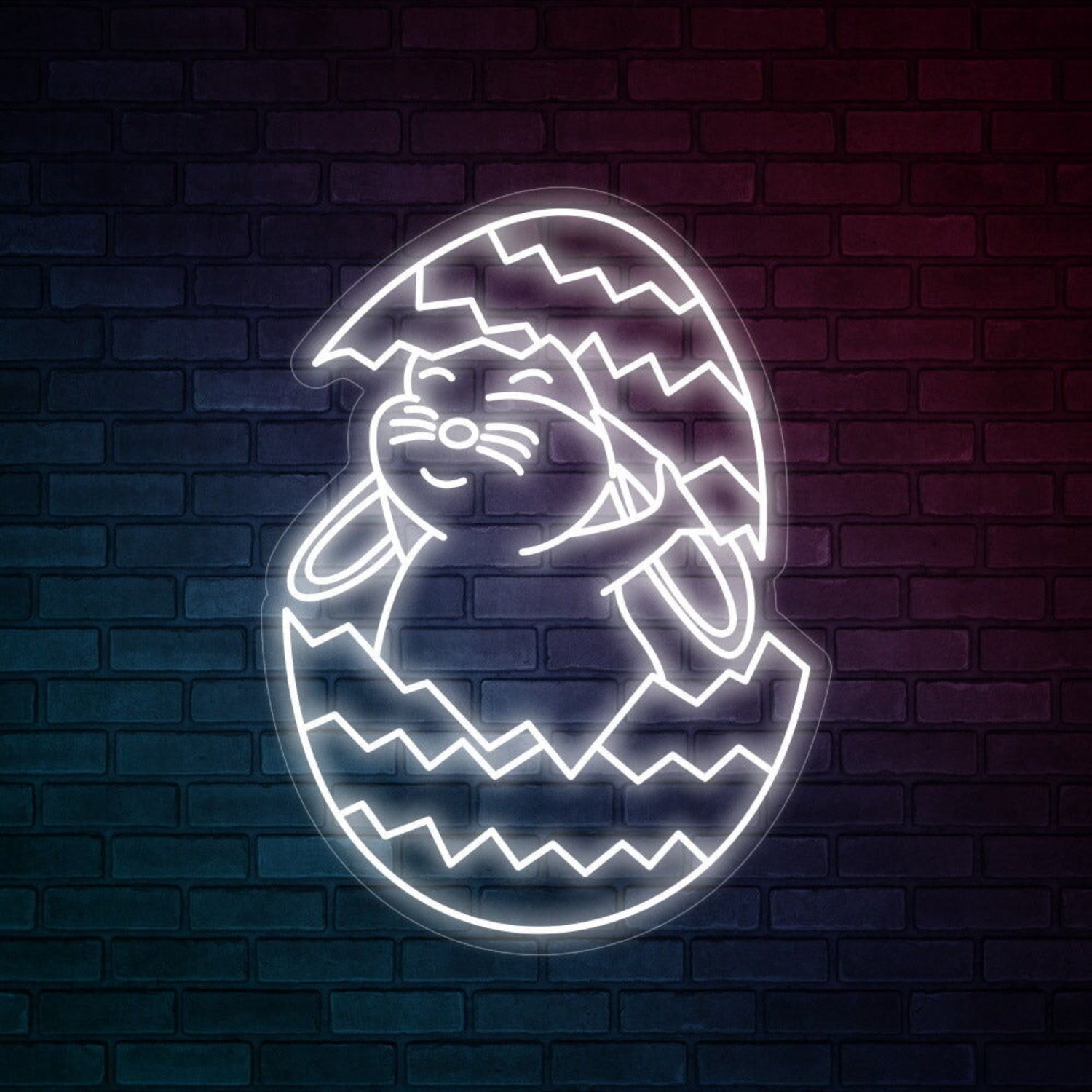 Easter Bunny Broken Egg Led Neon Sign | Shineneon