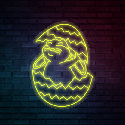 Easter Bunny Broken Egg Led Neon Sign | Shineneon