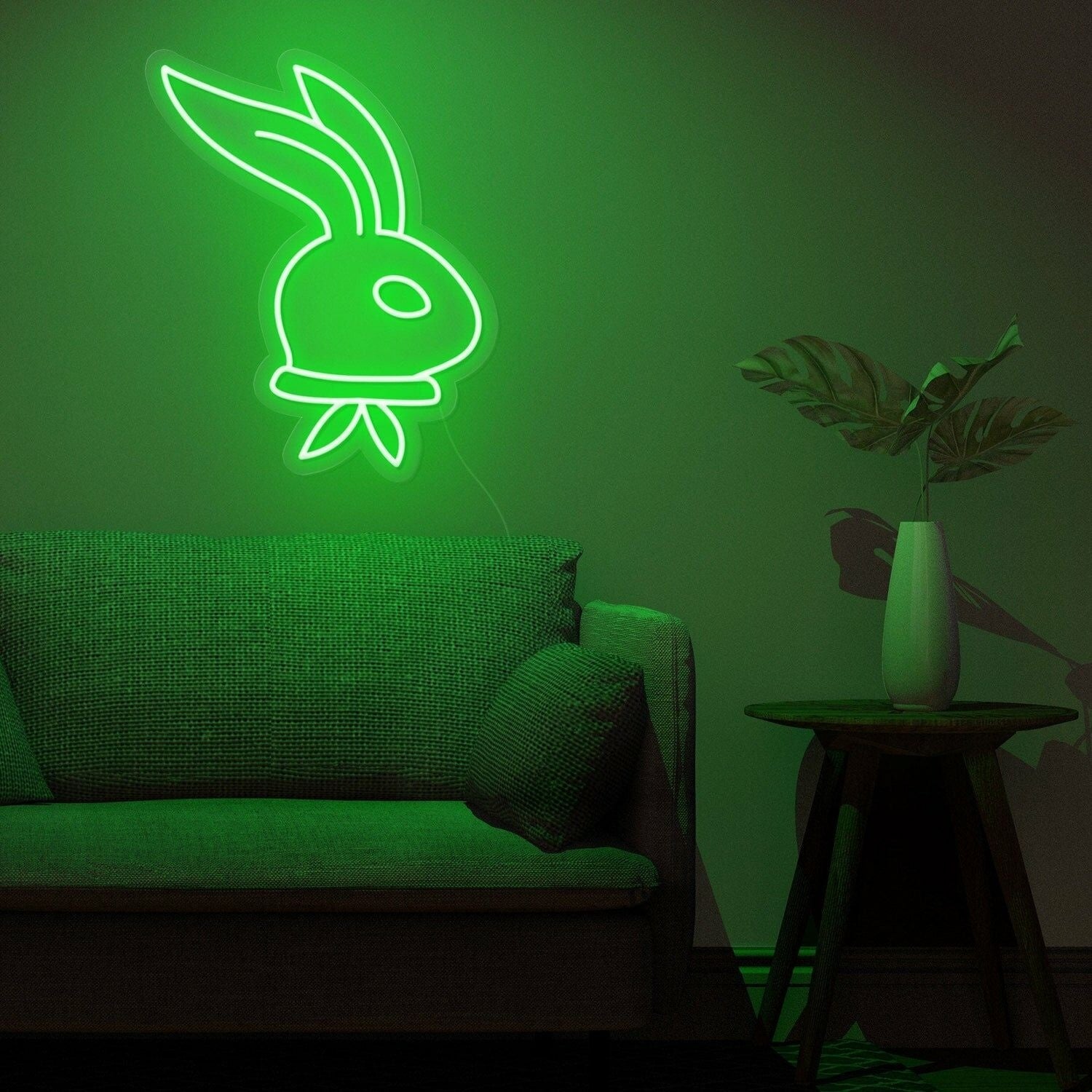 Easter Celebration And Decor Long Ear Bunny Neon Sign | Shineneon