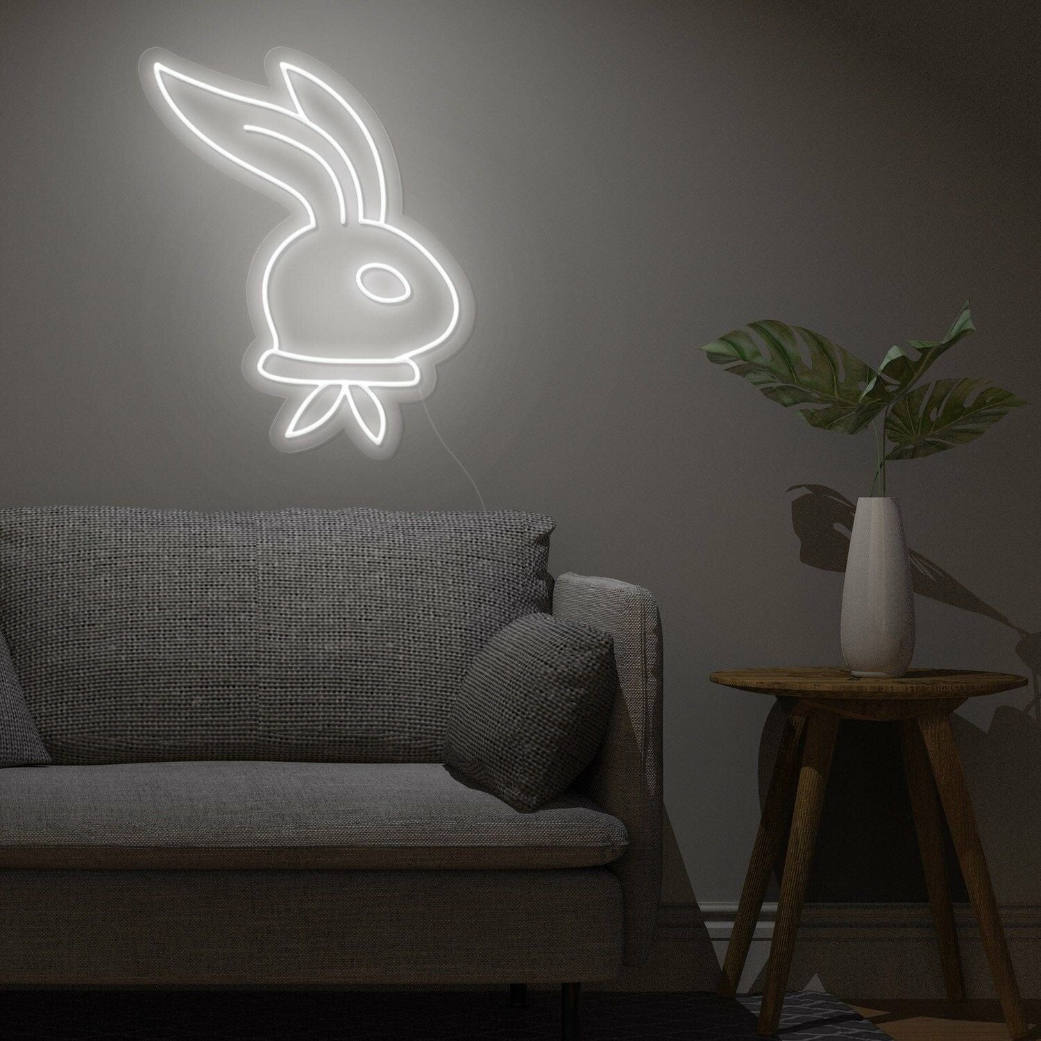 Easter Celebration And Decor Long Ear Bunny Neon Sign | Shineneon