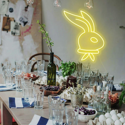 Easter Celebration And Decor Long Ear Bunny Neon Sign | Shineneon