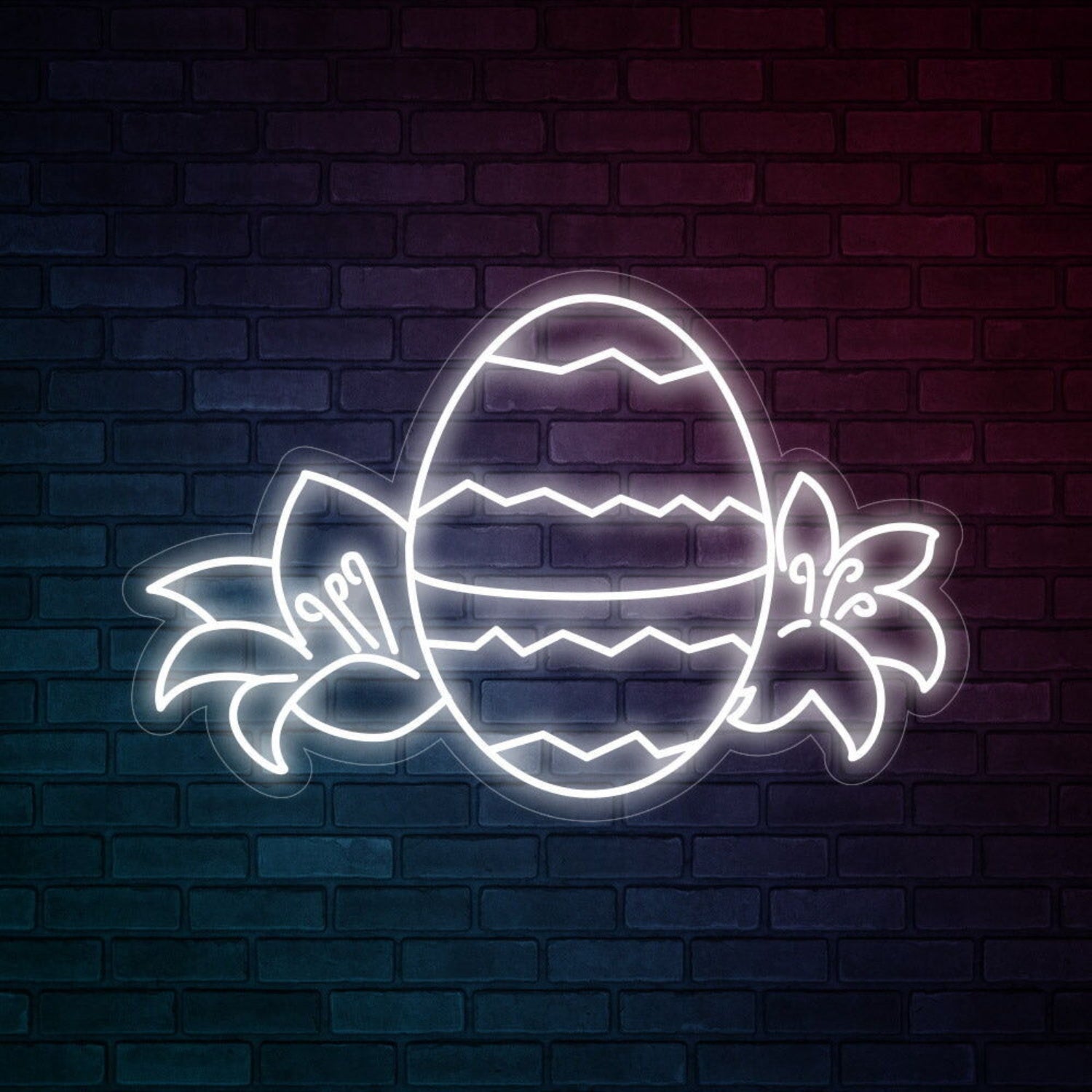 Easter Flowers And Easter Eggs Led Neon Sign | Shineneon