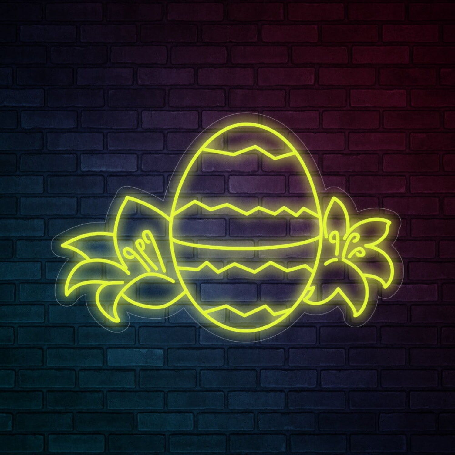Easter Flowers And Easter Eggs Led Neon Sign | Shineneon