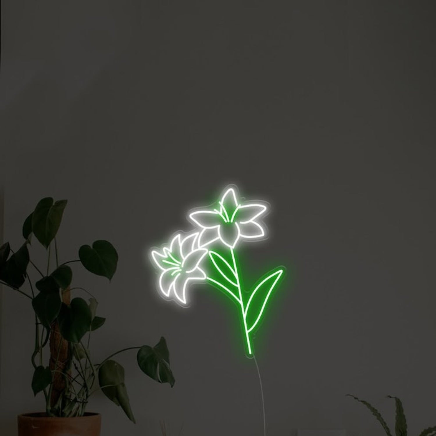 Easter Lily Led Neon Sign Wall Art | Shineneon