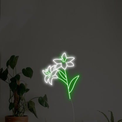 Easter Lily Led Neon Sign Wall Art | Shineneon