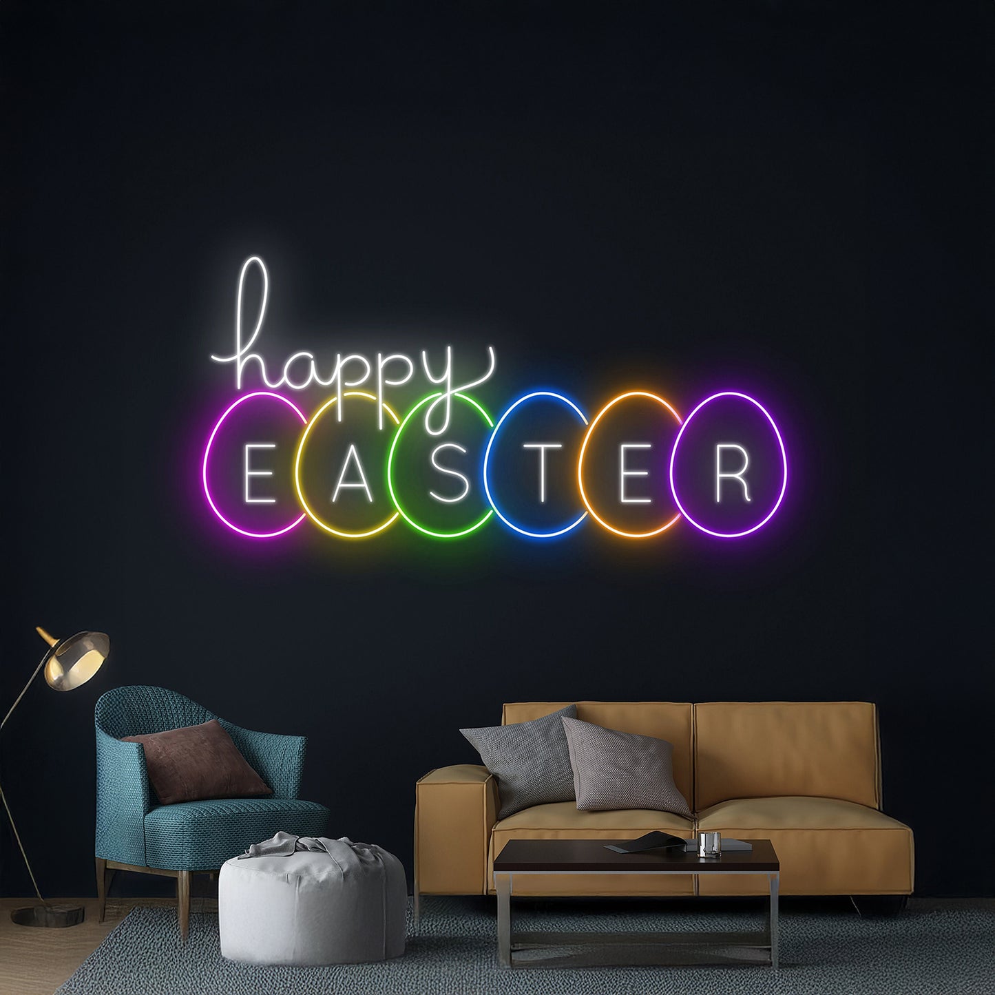 Easter Neon Light Easter Room Wall Decor Jesus Led Sign