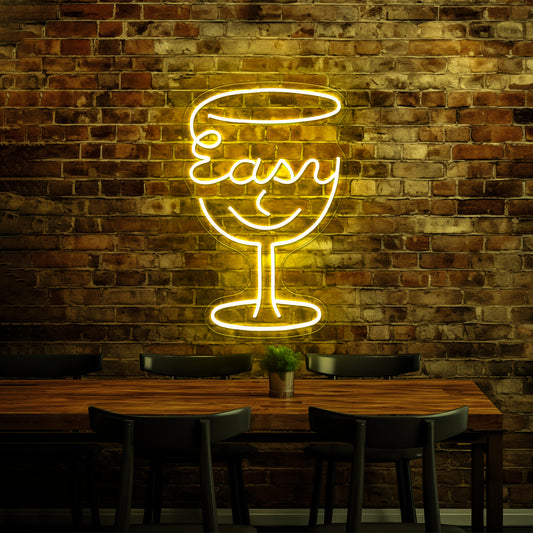 Easy Cup Shape Artistic Neon Signs Wall Art Led Signs