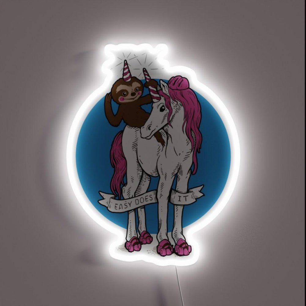 Easy Does It Recovery Aa Na Alcoholics Sober Rgb Led Neon Sign - Shineneon