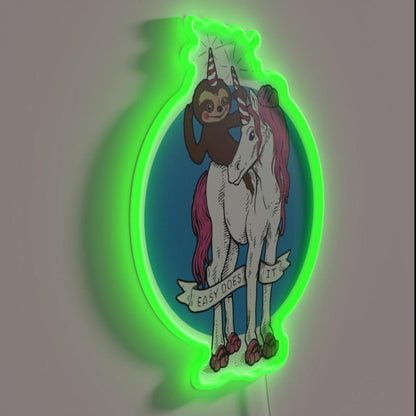 Easy Does It Recovery Aa Na Alcoholics Sober Rgb Led Neon Sign - Shineneon